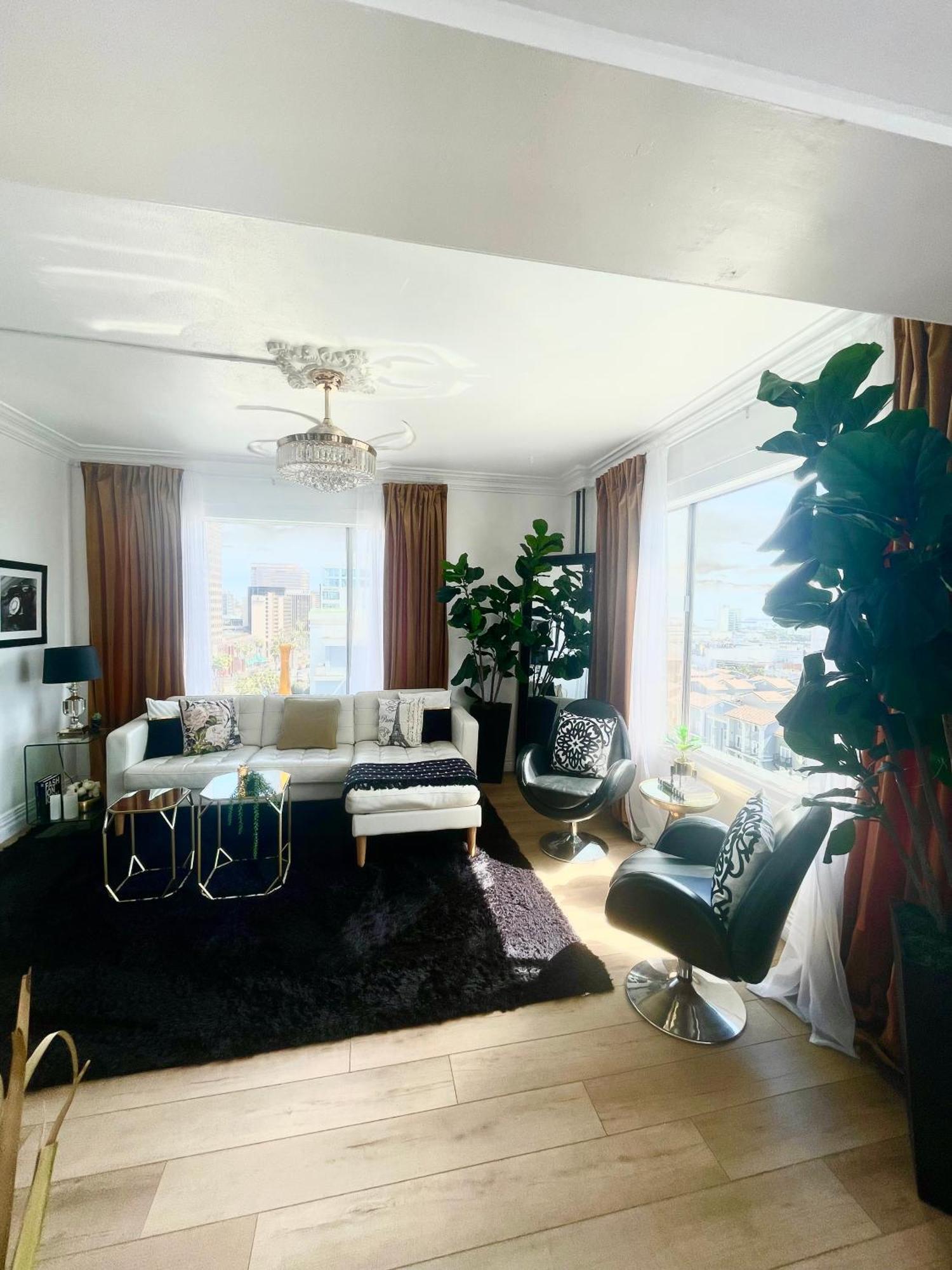 Appartement Your Penthouse Ocean View With Lights And Queen Mary Too Long Beach